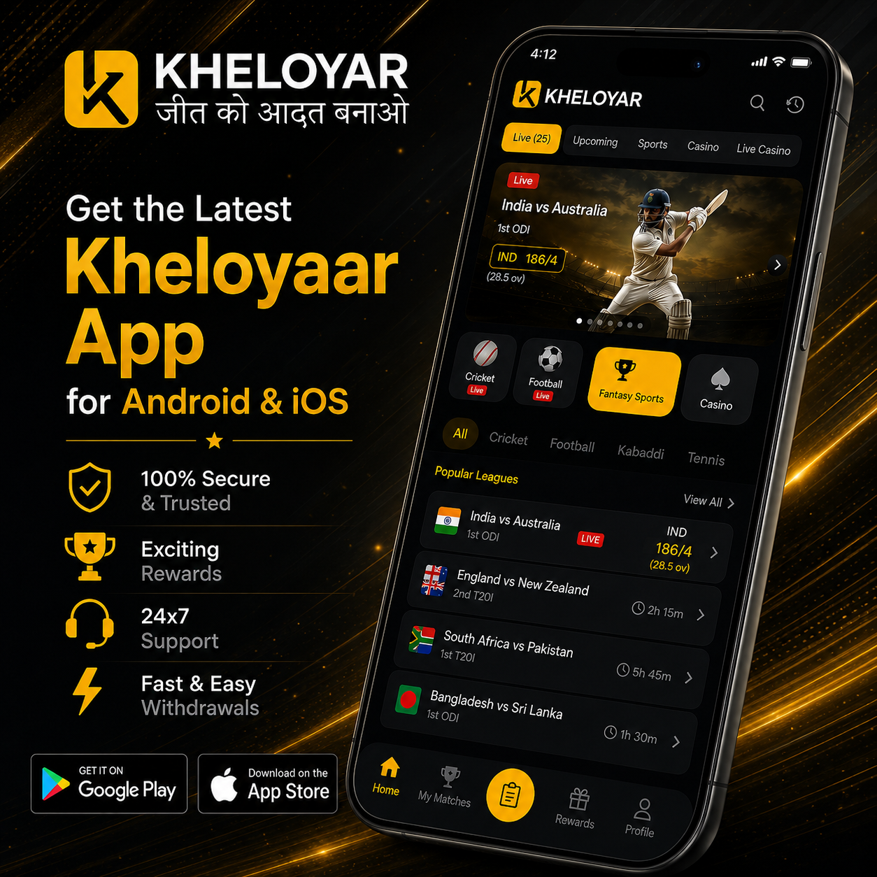 Get the Latest Kheloyaar App for Android & iOS